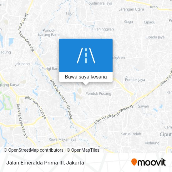 Peta Jalan Emeralda Prima III