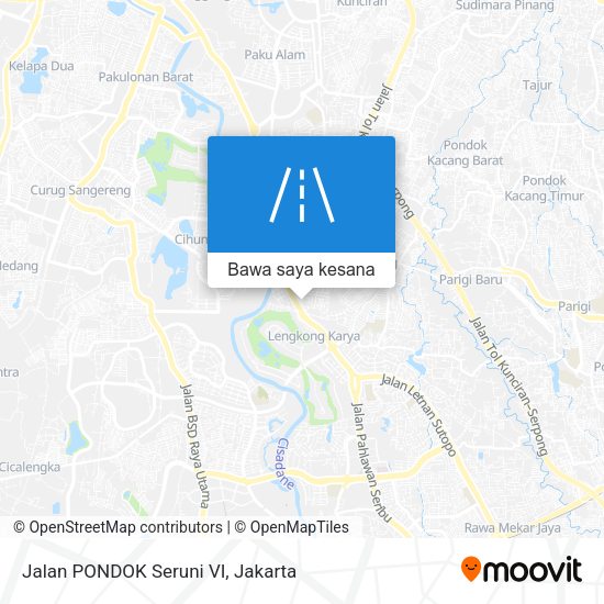 Peta Jalan PONDOK Seruni VI