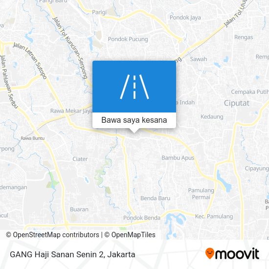 Peta GANG Haji Sanan Senin 2