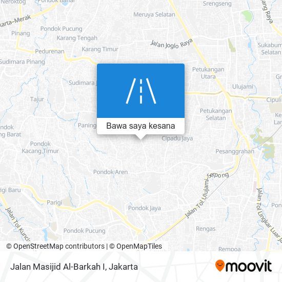 Peta Jalan Masijid Al-Barkah I