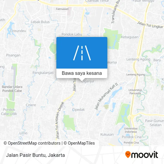 Peta Jalan Pasir Buntu
