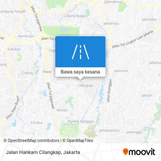 Peta Jalan Hankam Cilangkap
