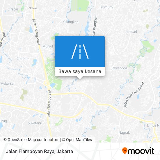 Peta Jalan Flamboyan Raya