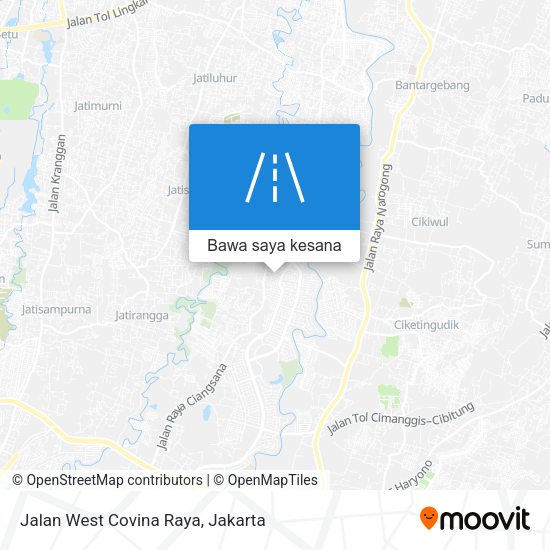 Peta Jalan West Covina Raya