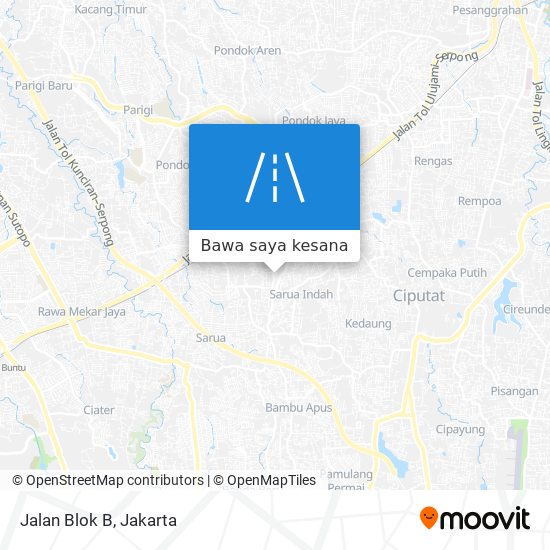 Peta Jalan Blok B