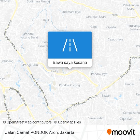 Peta Jalan Camat PONDOK Aren