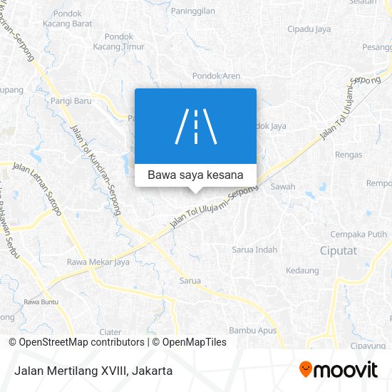 Peta Jalan Mertilang XVIII