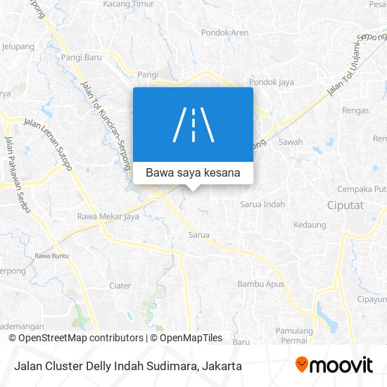 Peta Jalan Cluster Delly Indah Sudimara