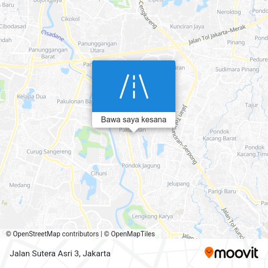 Peta Jalan Sutera Asri 3