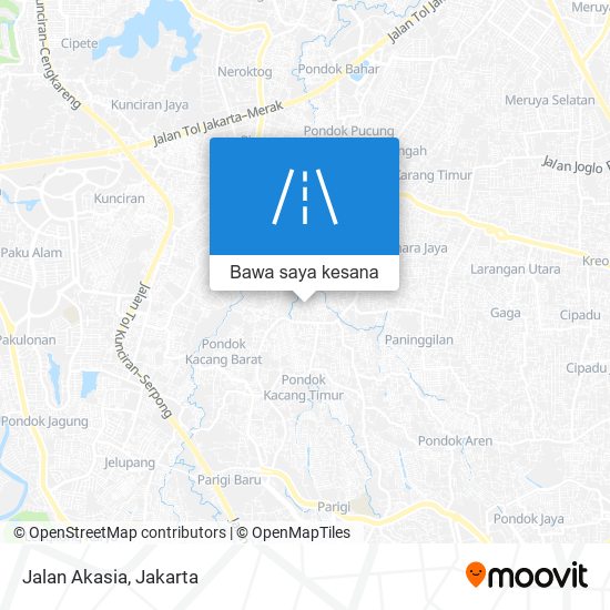 Peta Jalan Akasia