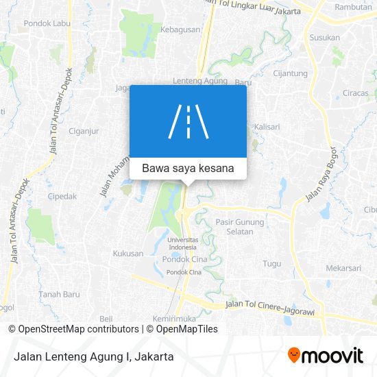Peta Jalan Lenteng Agung I
