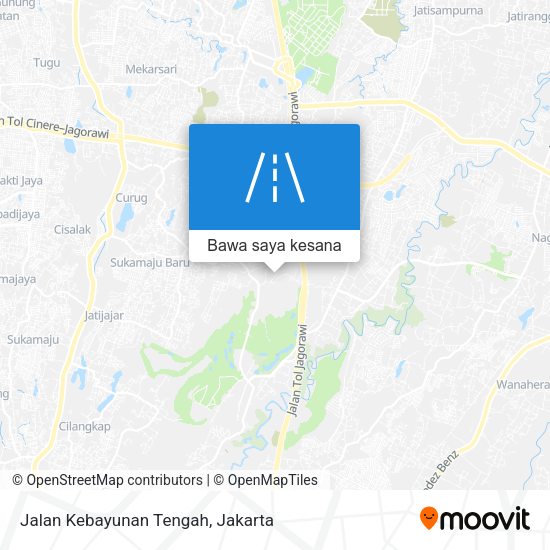 Peta Jalan Kebayunan Tengah