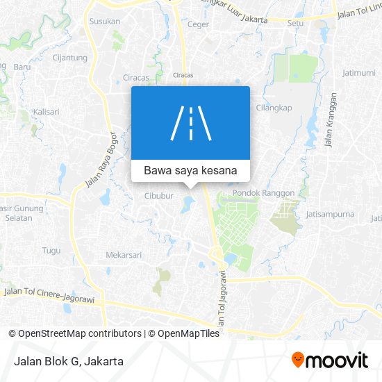 Peta Jalan Blok G