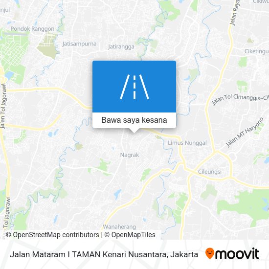 Peta Jalan Mataram I TAMAN Kenari Nusantara