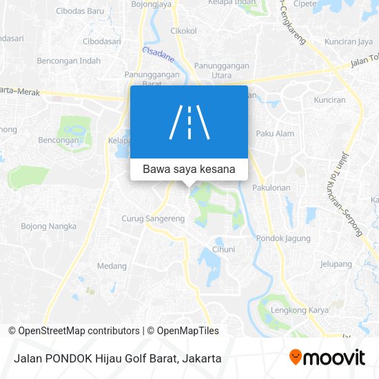 Peta Jalan PONDOK Hijau Golf Barat