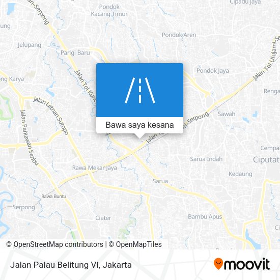 Peta Jalan Palau Belitung VI