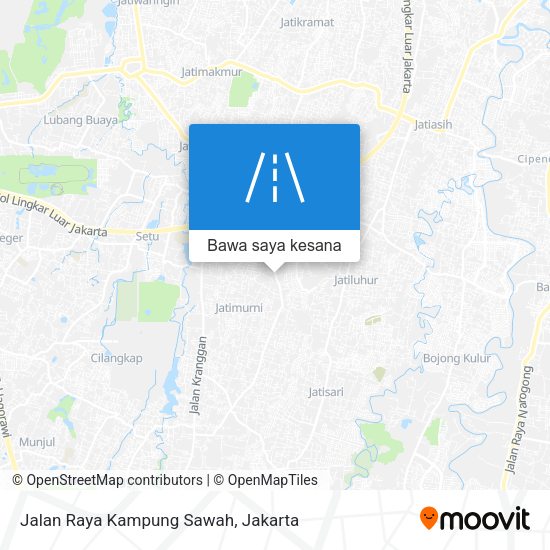 Peta Jalan Raya Kampung Sawah