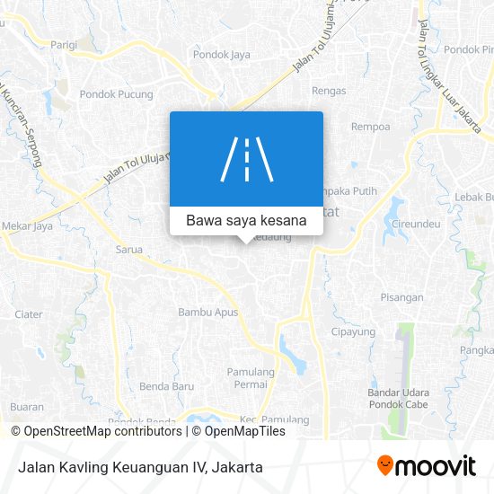 Peta Jalan Kavling Keuanguan IV