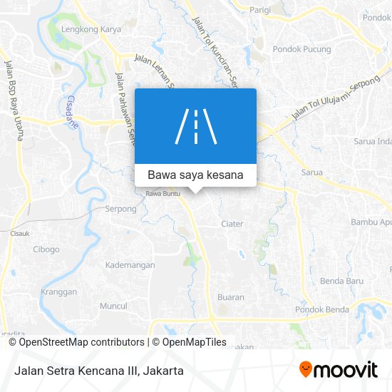 Peta Jalan Setra Kencana III