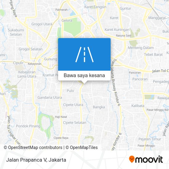 Peta Jalan Prapanca V