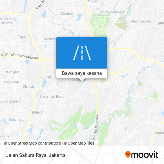 Peta Jalan Sakura Raya