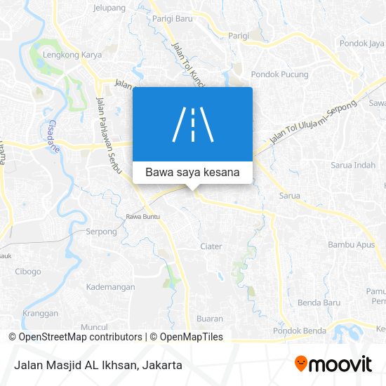 Peta Jalan Masjid AL Ikhsan