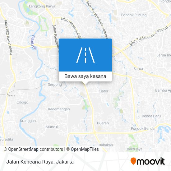 Peta Jalan Kencana Raya