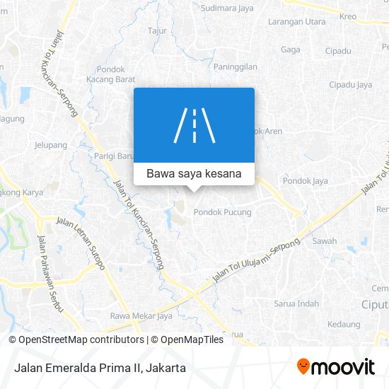 Peta Jalan Emeralda Prima II