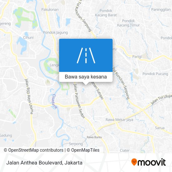 Peta Jalan Anthea Boulevard