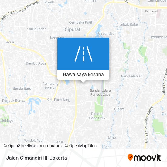 Peta Jalan Cimandiri III