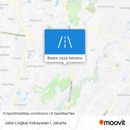 Peta Jalan Lingkar Kebayunan I