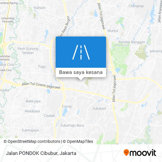 Peta Jalan PONDOK Cibubur