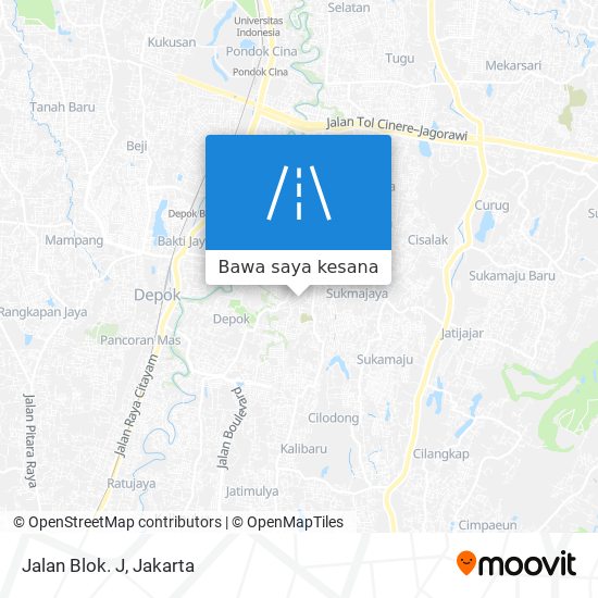 Peta Jalan Blok. J