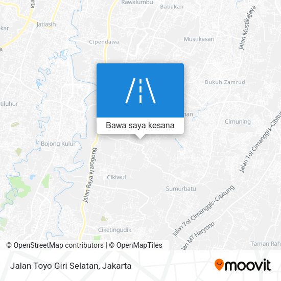 Peta Jalan Toyo Giri Selatan