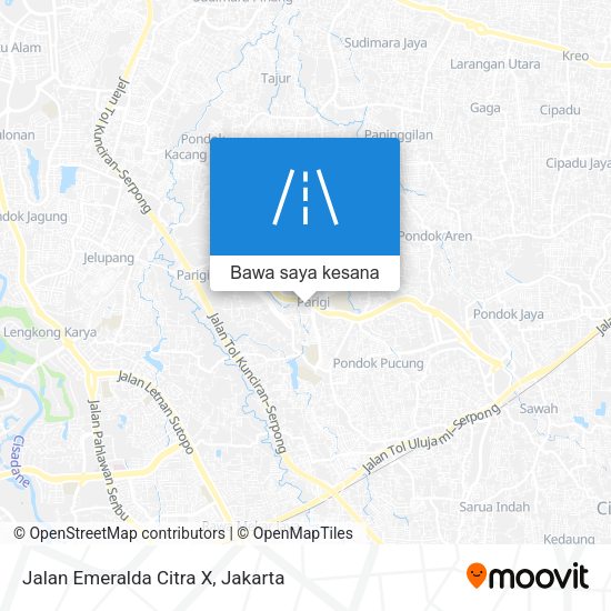 Peta Jalan Emeralda Citra X