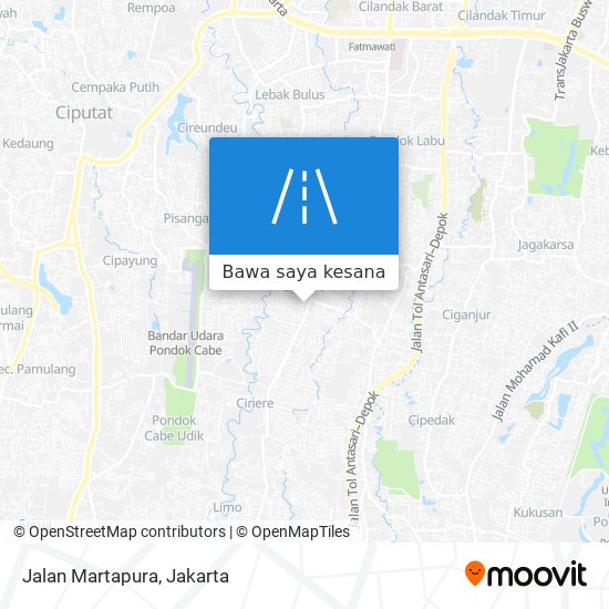 Peta Jalan Martapura