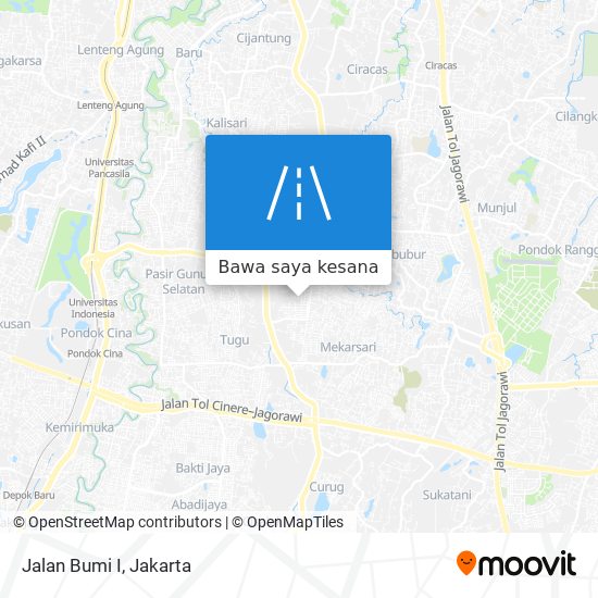 Peta Jalan Bumi I