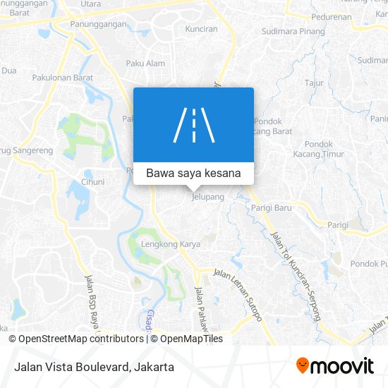 Peta Jalan Vista Boulevard