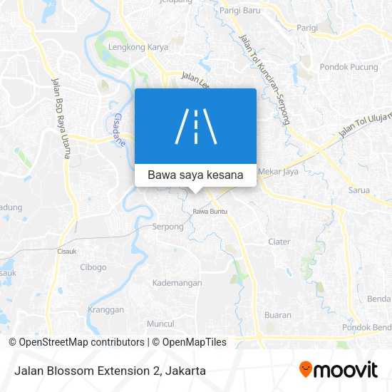 Peta Jalan Blossom Extension 2