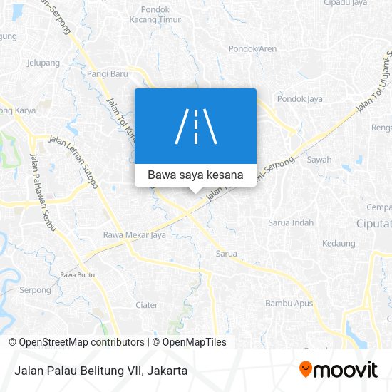 Peta Jalan Palau Belitung VII