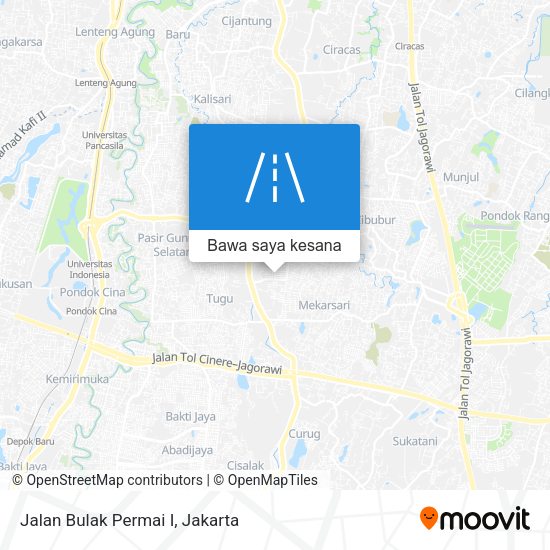 Peta Jalan Bulak Permai I