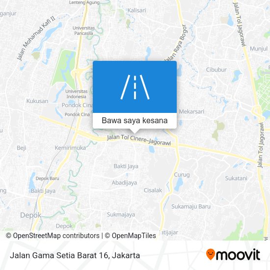 Peta Jalan Gama Setia Barat 16