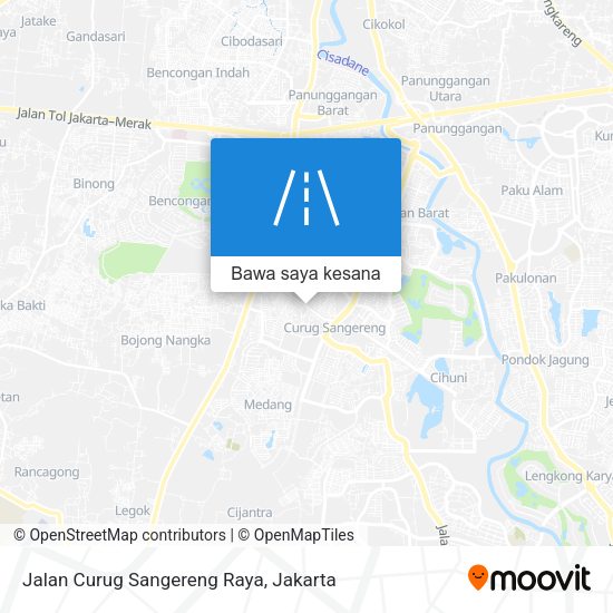 Peta Jalan Curug Sangereng Raya