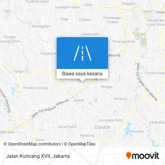 Peta Jalan Kuricang XVII