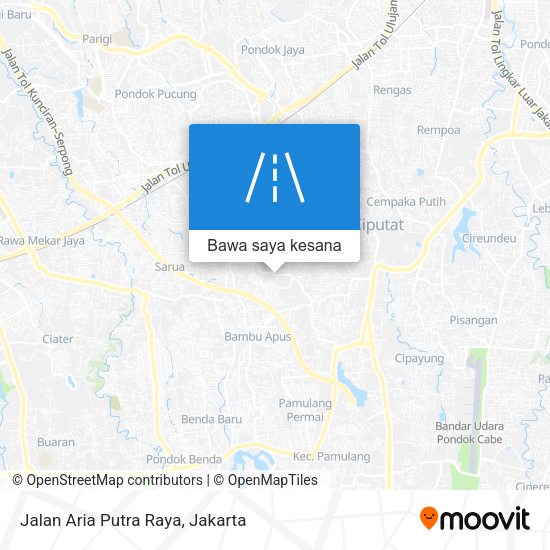 Peta Jalan Aria Putra Raya