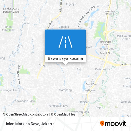 Peta Jalan Markisa Raya