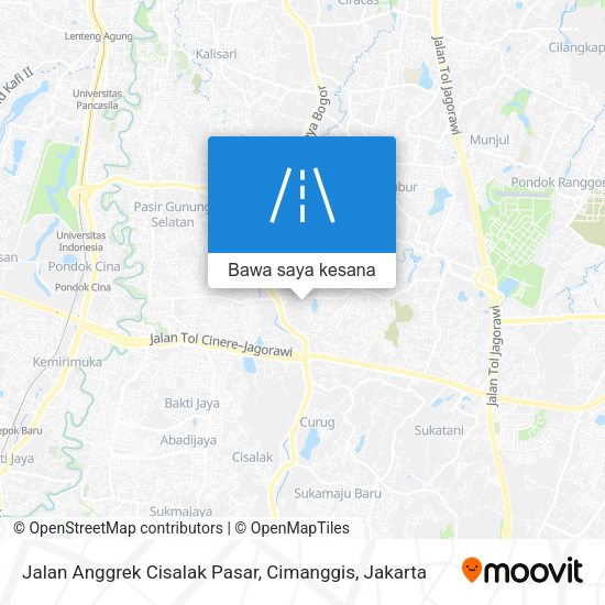 Peta Jalan Anggrek Cisalak Pasar, Cimanggis