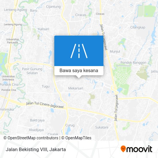 Peta Jalan Bekisting VIII