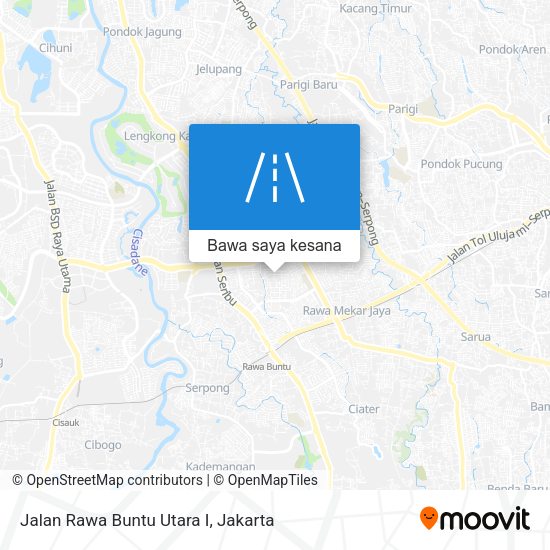 Peta Jalan Rawa Buntu Utara I
