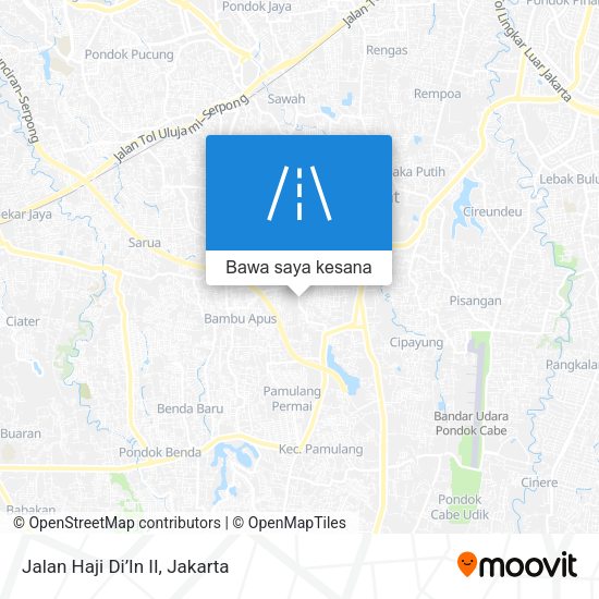 Peta Jalan Haji Di’In II